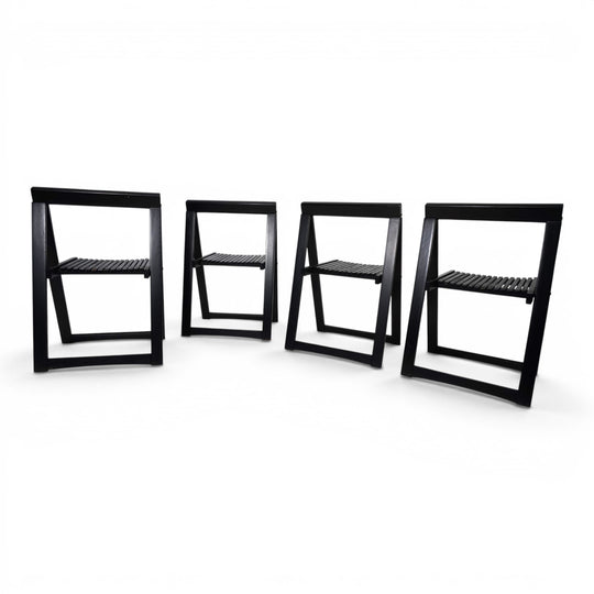 4er Set Aldo Jacobi Trieste Klappstühle für Bazzani, 1960