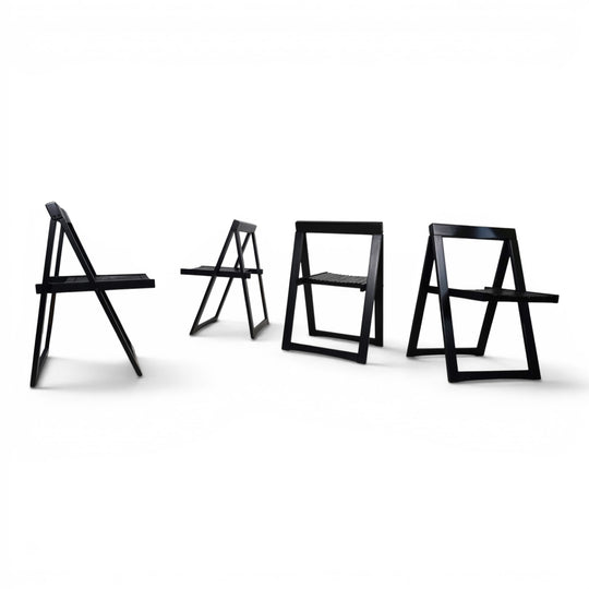 4er Set Aldo Jacobi Trieste Klappstühle für Bazzani, 1960
