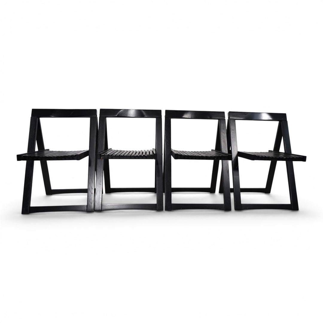 4er Set Aldo Jacobi Trieste Klappstühle für Bazzani, 1960