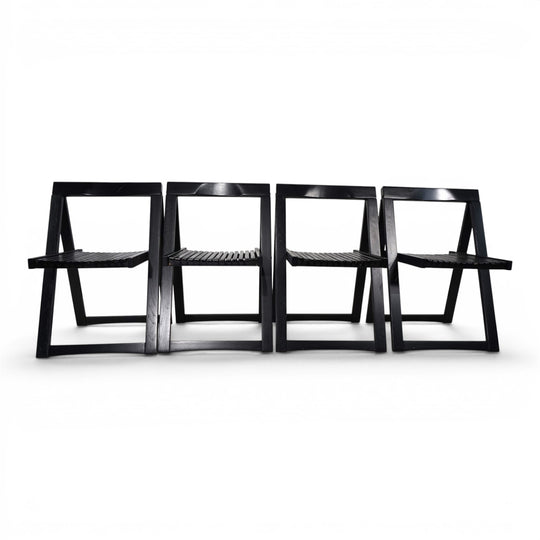 4er Set Aldo Jacobi Trieste Klappstühle für Bazzani, 1960