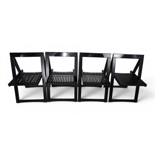 4er Set Aldo Jacobi Trieste Klappstühle für Bazzani, 1960