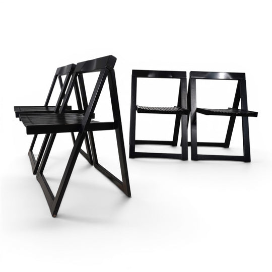 4er Set Aldo Jacobi Trieste Klappstühle für Bazzani, 1960