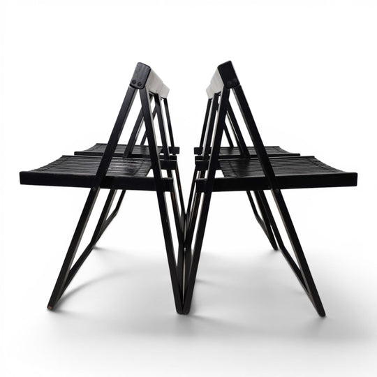 4er Set Aldo Jacobi Trieste Klappstühle für Bazzani, 1960
