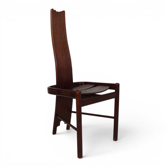 Allmilmö Brutalist Oak Chair, 1980
