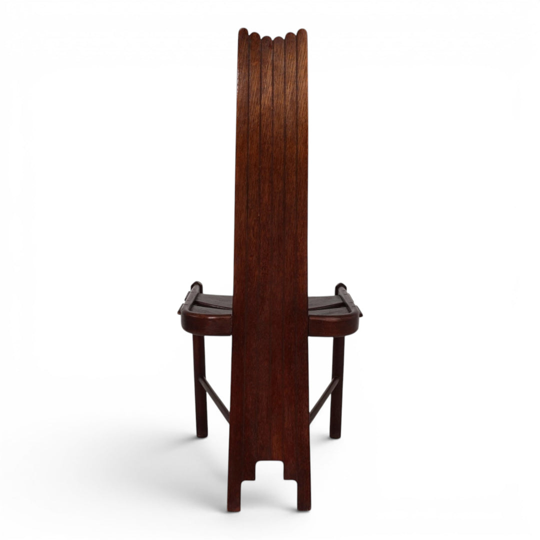 Allmilmö Brutalist Oak Chair, 1980