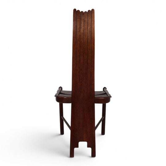 Allmilmö Brutalist Oak Chair, 1980