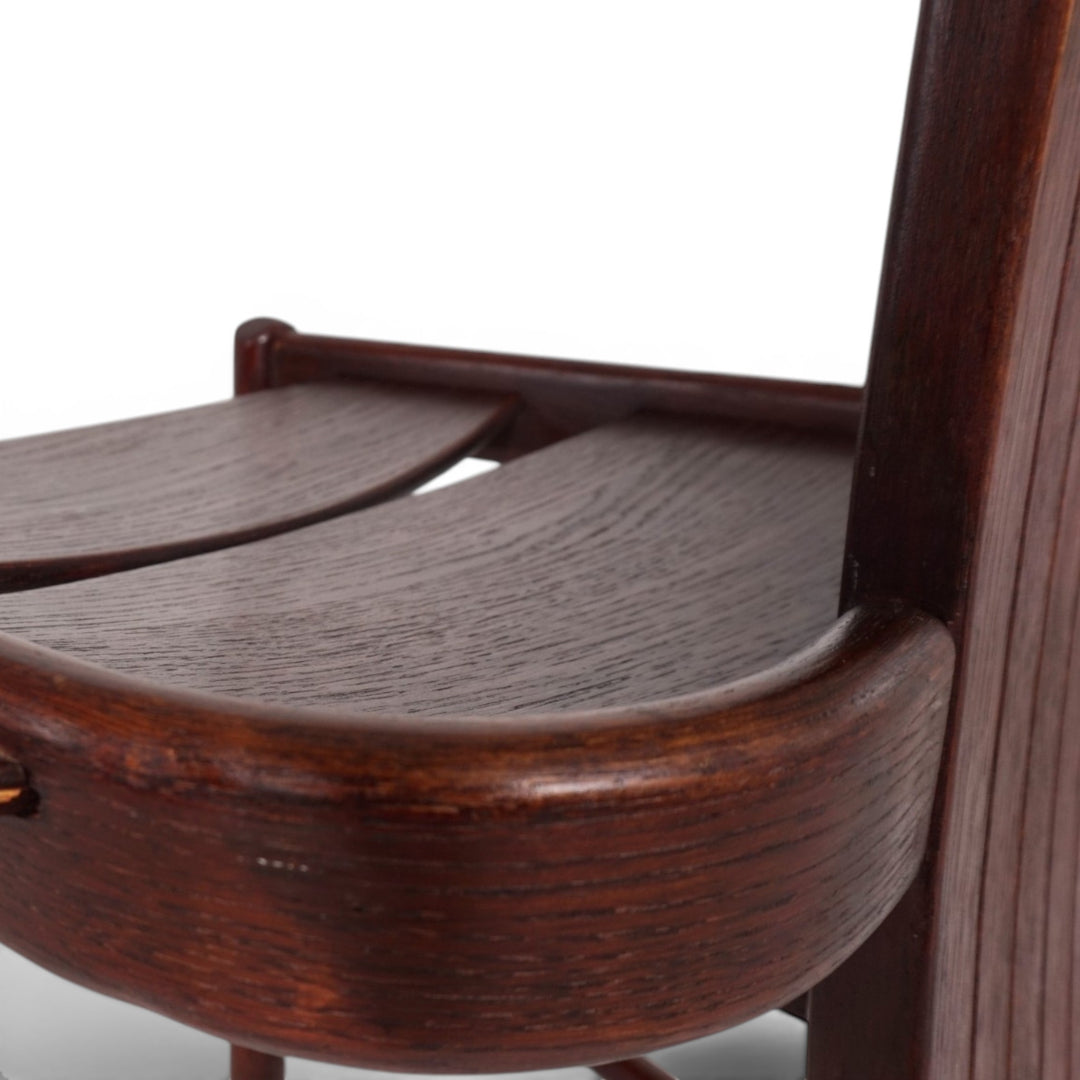 Allmilmö Brutalist Oak Chair, 1980