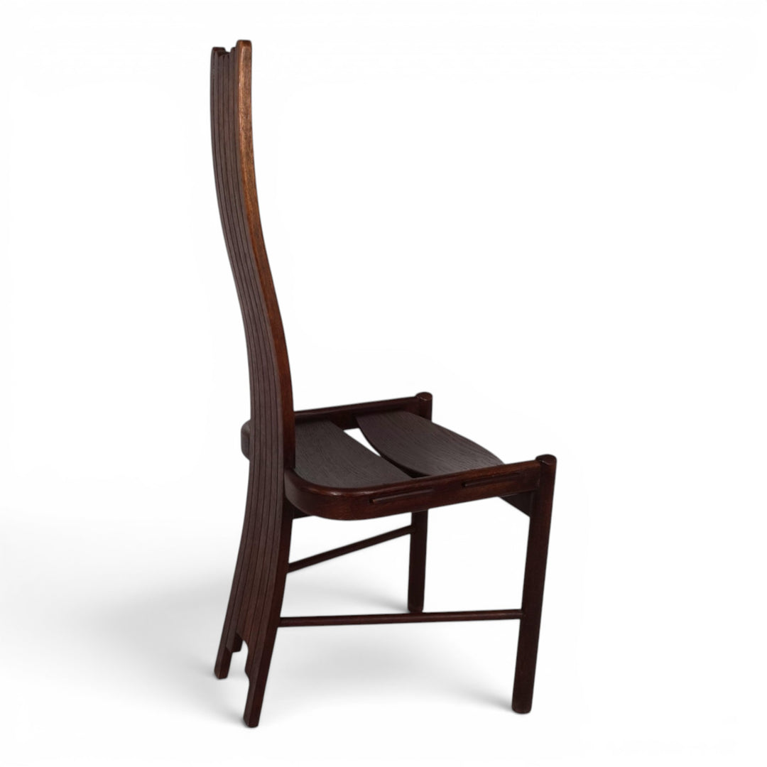 Allmilmö Brutalist Oak Chair, 1980