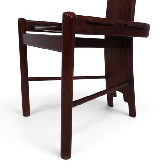 Allmilmö Brutalist Oak Chair, 1980