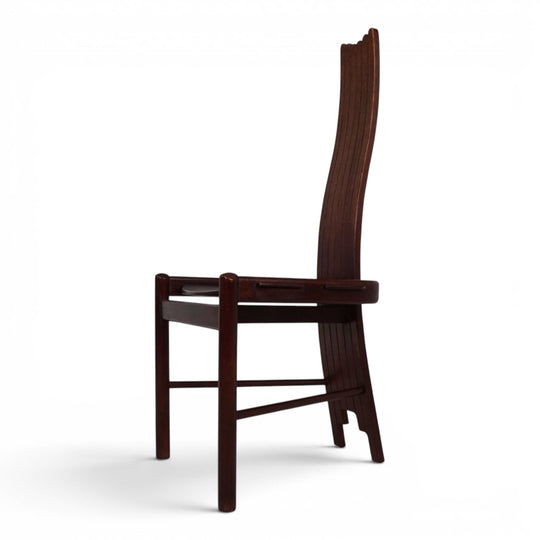 Allmilmö Brutalist Oak Chair, 1980