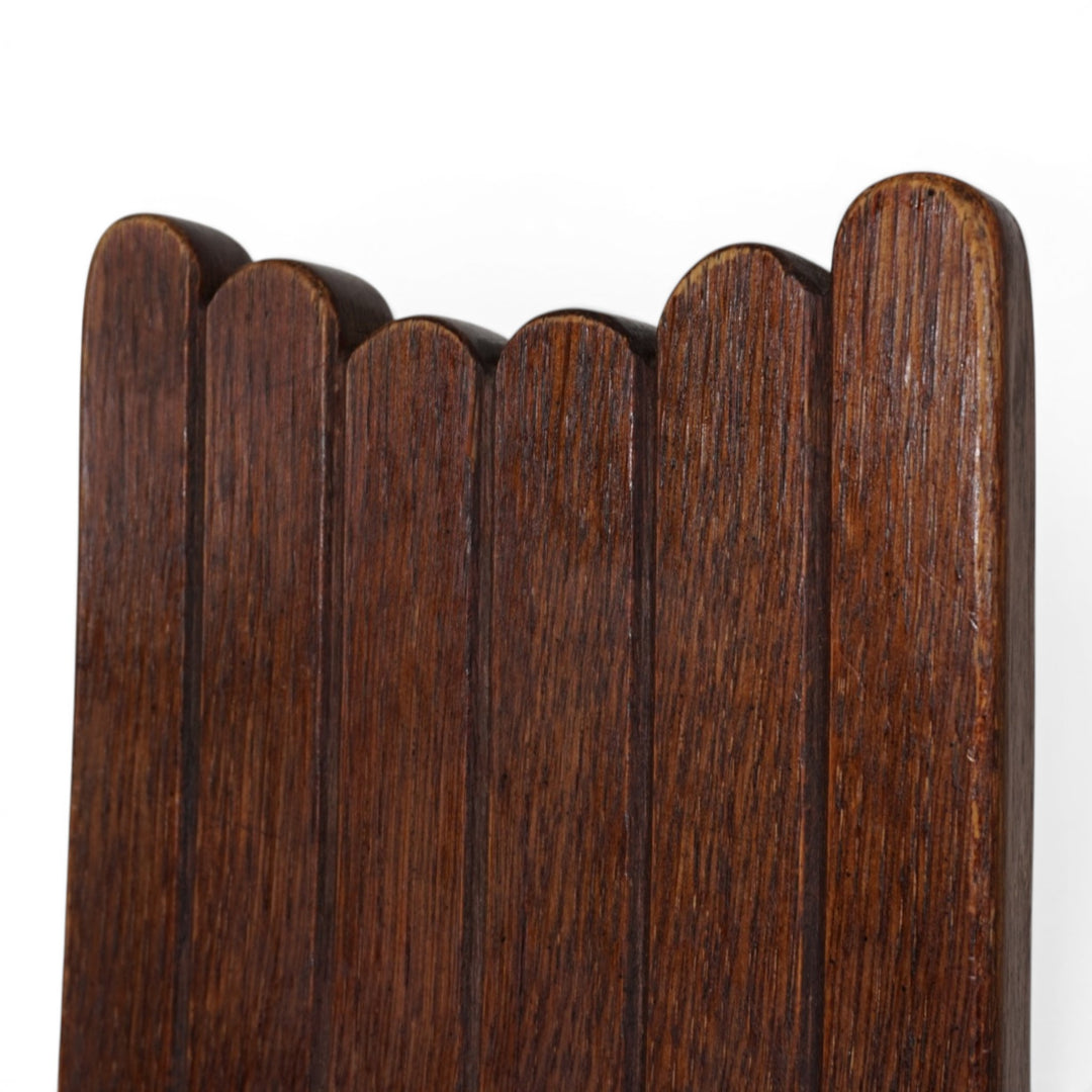 Allmilmö Brutalist Oak Chair, 1980
