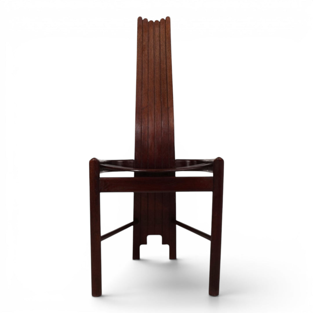 Allmilmö Brutalist Oak Chair, 1980