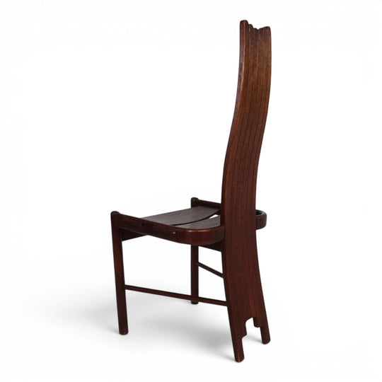 Allmilmö Brutalist Oak Chair, 1980