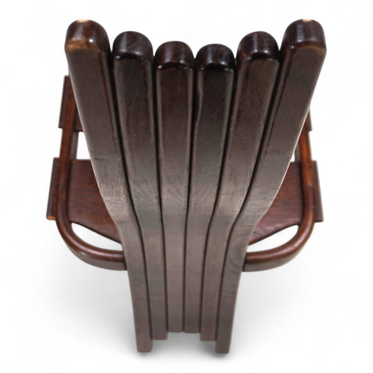 3er Set Allmilmö brutalistische Esszimmerstühle Eiche, 1980