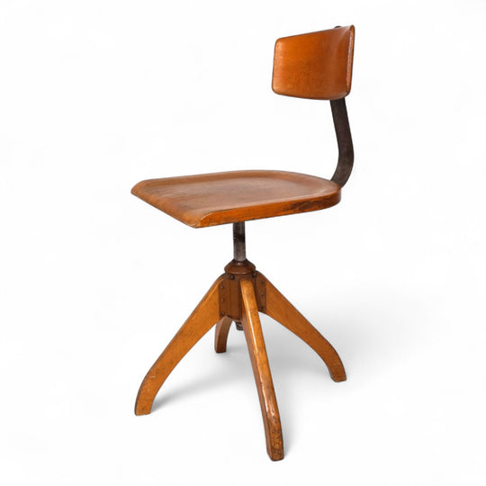 Ama Elastic office chair, Bauhaus style, 1950