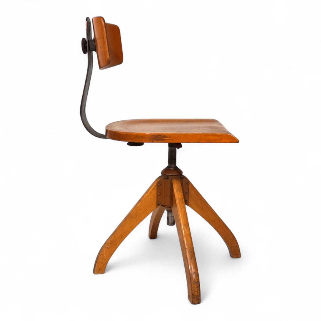 Ama Elastic office chair, Bauhaus style, 1950