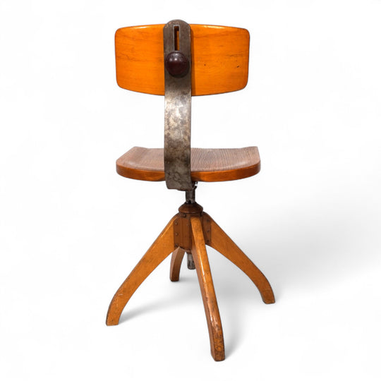 Ama Elastic office chair, Bauhaus style, 1950