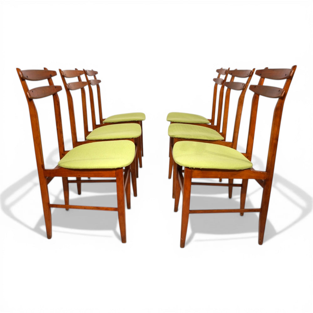 6er Set Esszimmerstühle von Amma Torino, 1960