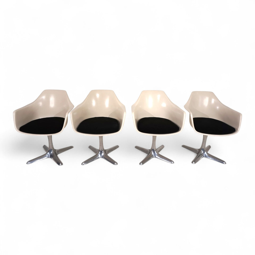 4er Set Arkana 116 Esszimmerstühle von Maurice Burke, 1960