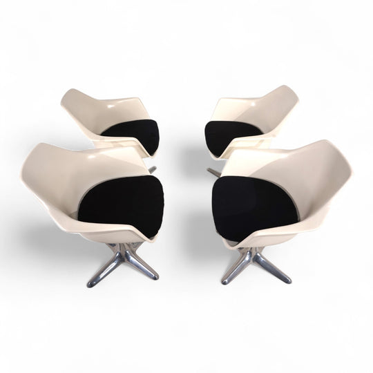 4er Set Arkana 116 Esszimmerstühle von Maurice Burke, 1960