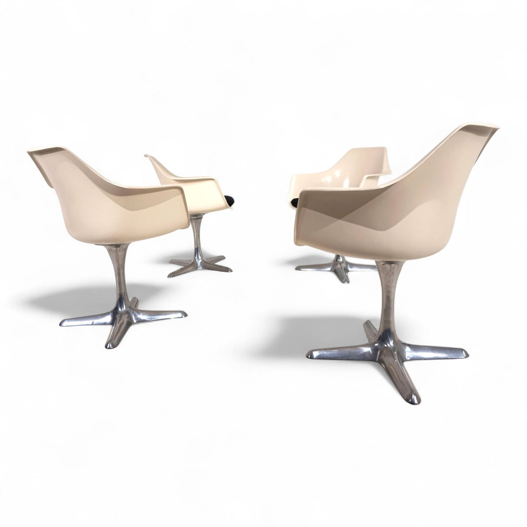 4er Set Arkana 116 Esszimmerstühle von Maurice Burke, 1960