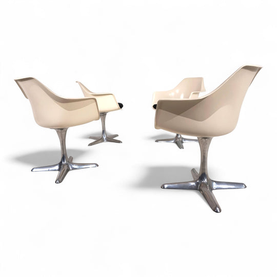 4er Set Arkana 116 Esszimmerstühle von Maurice Burke, 1960