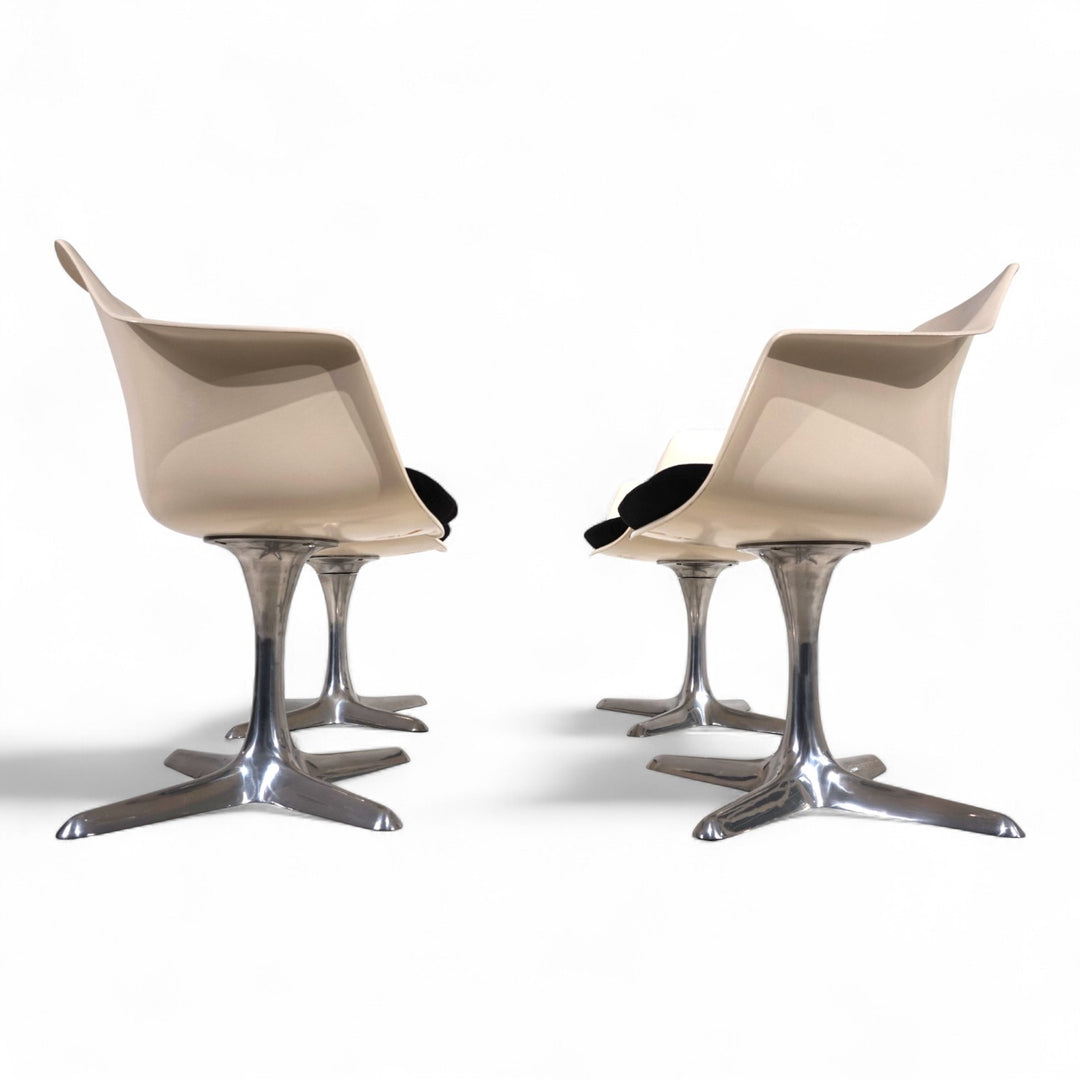 4er Set Arkana 116 Esszimmerstühle von Maurice Burke, 1960