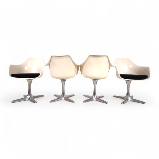 4er Set Arkana 116 Esszimmerstühle von Maurice Burke, 1960