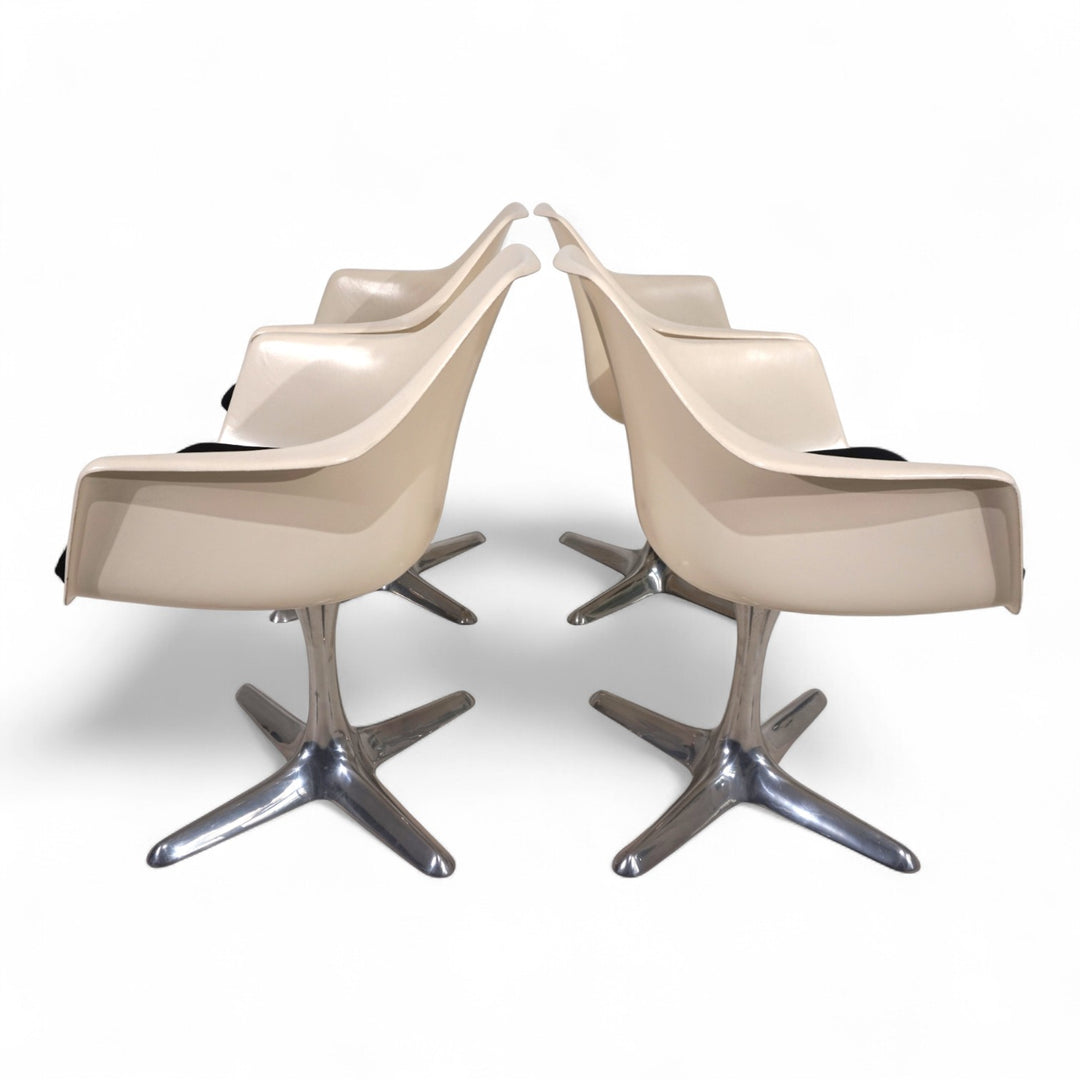 4er Set Arkana 116 Esszimmerstühle von Maurice Burke, 1960