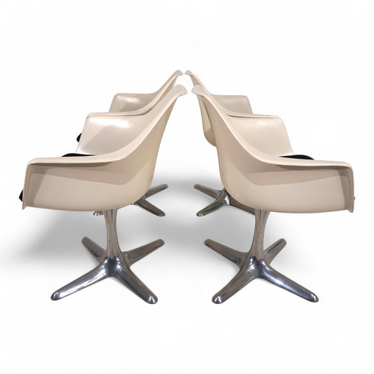 4er Set Arkana 116 Esszimmerstühle von Maurice Burke, 1960