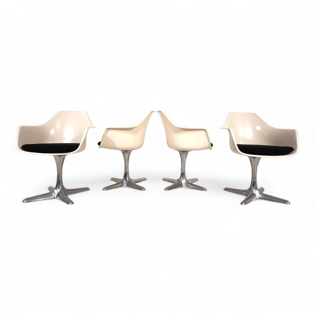 4er Set Arkana 116 Esszimmerstühle von Maurice Burke, 1960