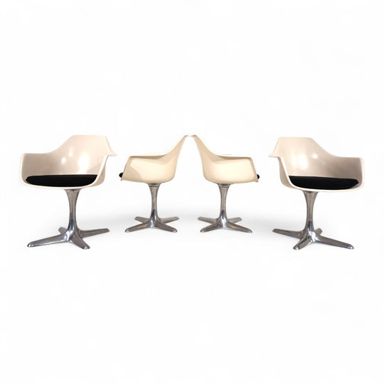 4er Set Arkana 116 Esszimmerstühle von Maurice Burke, 1960