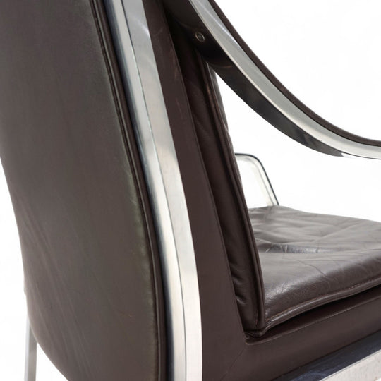 Knoll Art Collection leather lounge chair by Rudolf B. Glatzel, 1970