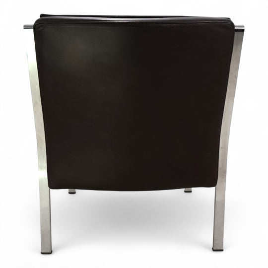 Knoll Art Collection leather lounge chair by Rudolf B. Glatzel, 1970