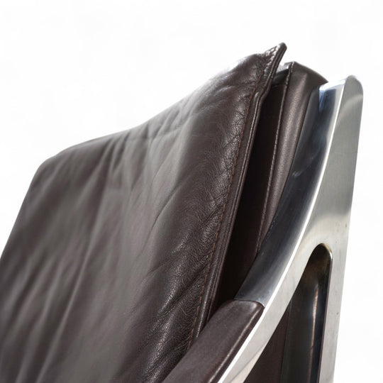 Knoll Art Collection leather lounge chair by Rudolf B. Glatzel, 1970