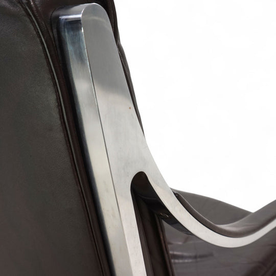 Knoll Art Collection leather lounge chair by Rudolf B. Glatzel, 1970