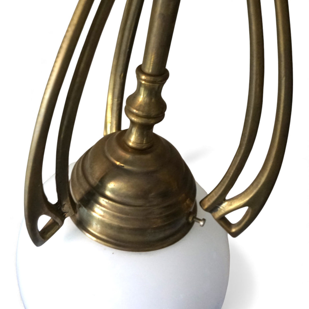 Art Deco Messing Deckenlampe, 1960