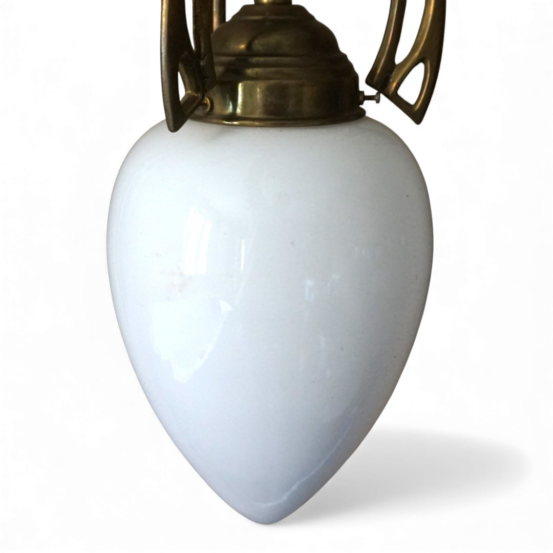 Art Deco Messing Deckenlampe, 1960