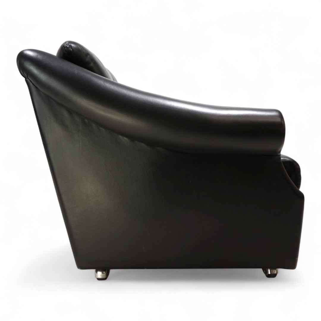 Französischer Art Deco Ledersessel, 1960