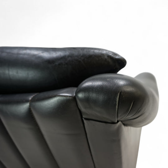 Französischer Art Deco Ledersessel, 1960