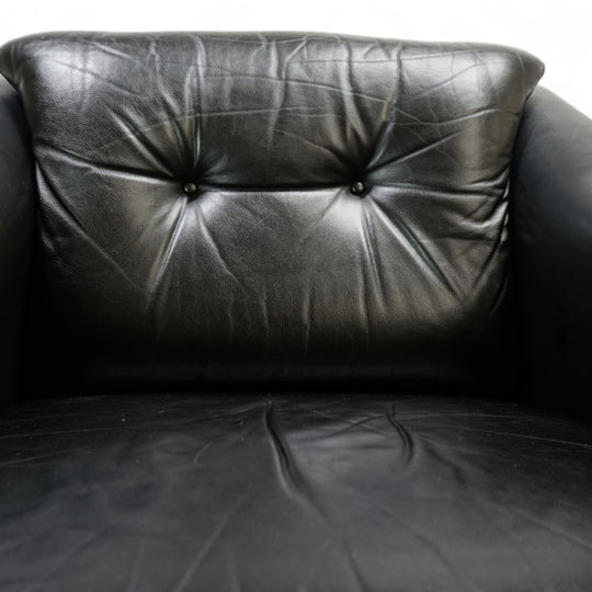 Französischer Art Deco Ledersessel, 1960