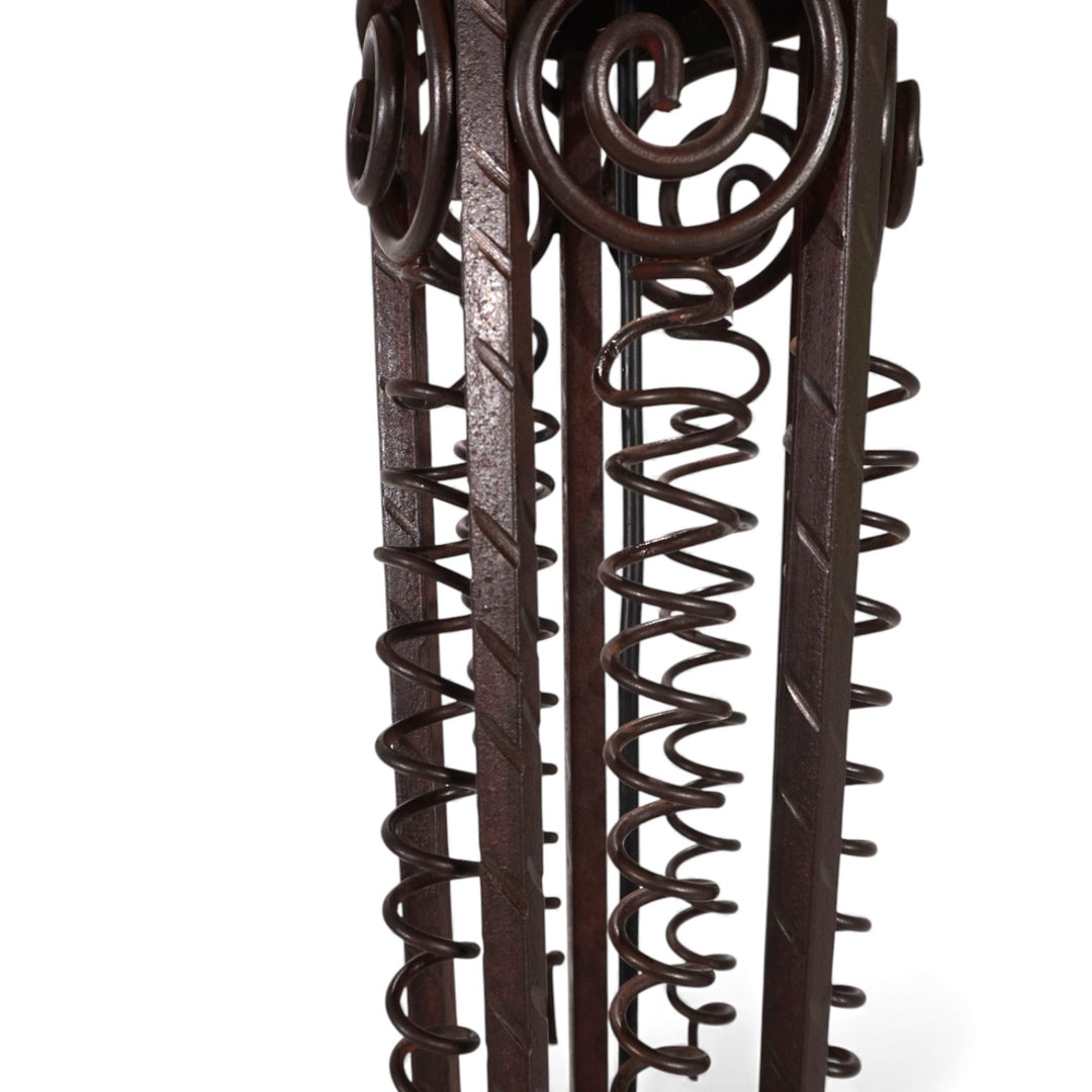 Art Nouveau schmiedeeiserne Stehlampe, 1920