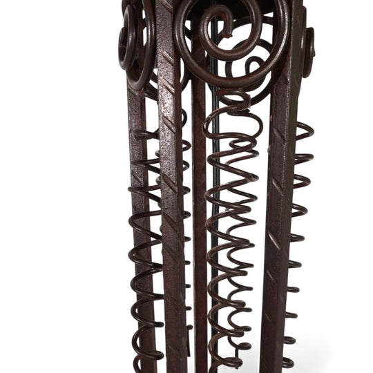 Art Nouveau schmiedeeiserne Stehlampe, 1920