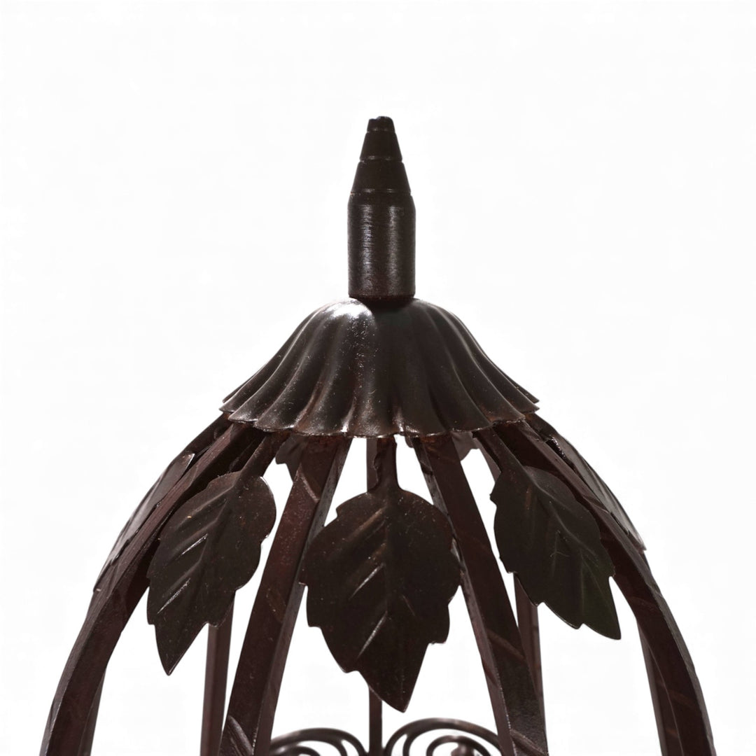 Art Nouveau schmiedeeiserne Stehlampe, 1920