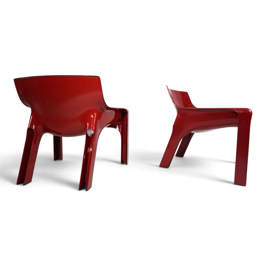 Vico Magistretti Vicario 2er Set Lounge Sessel für Artemide, 1970