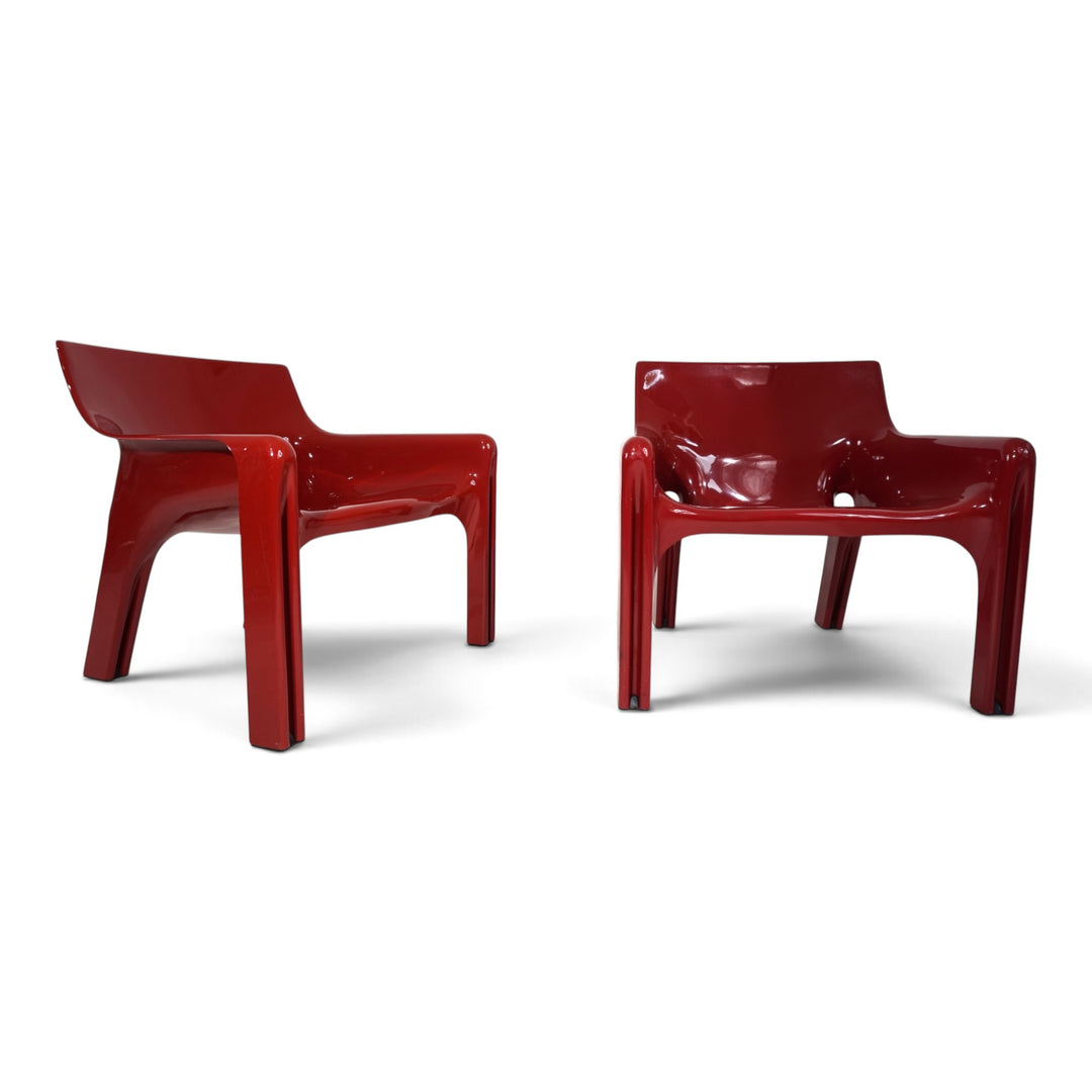 Vico Magistretti Vicario 2er Set Lounge Sessel für Artemide, 1970