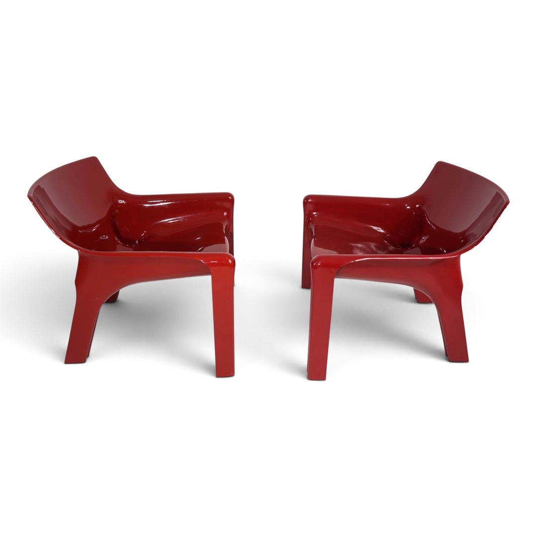 Vico Magistretti Vicario 2er Set Lounge Sessel für Artemide, 1970