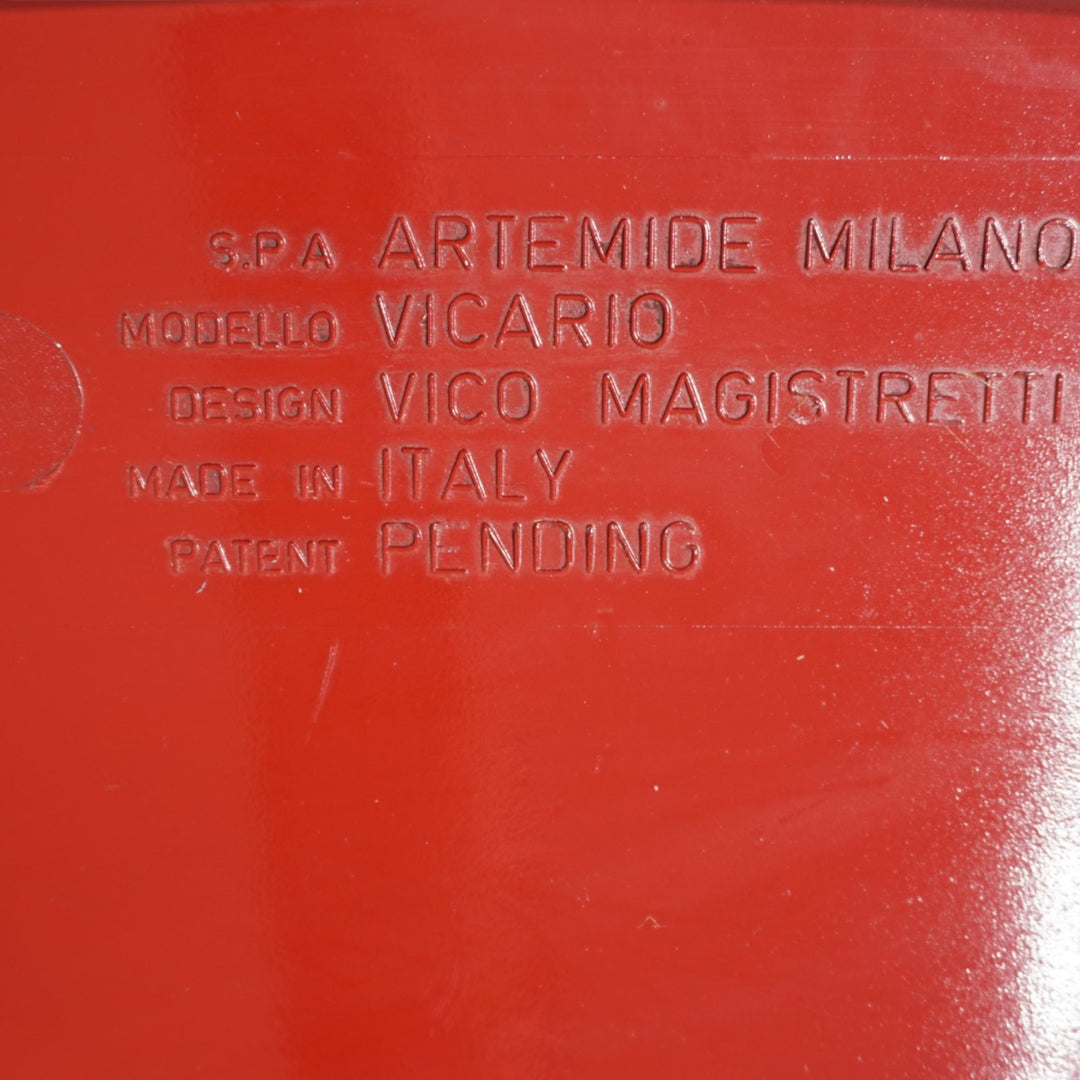 Artemide Vicario Lounge Chair by Vico Magistretti, 1970