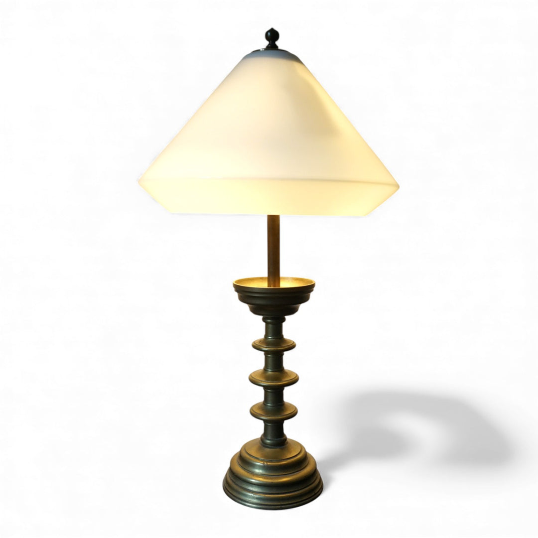 Art Nouveau Messing Empire Tischlampe, 1910