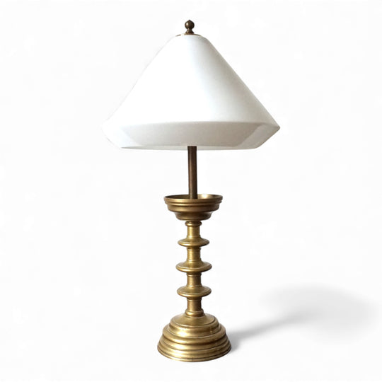 Art Nouveau Messing Empire Tischlampe, 1910